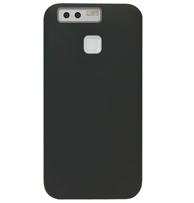ADEL Siliconen Back Cover Softcase Hoesje voor Huawei P9 - Zwart