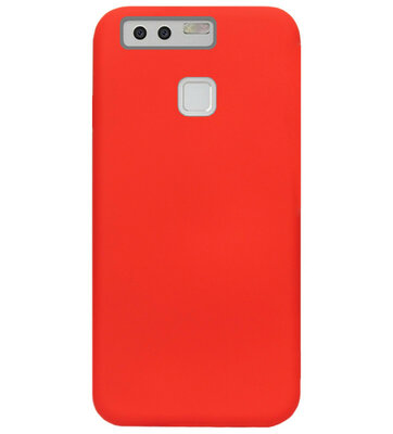 ADEL Siliconen Back Cover Softcase Hoesje voor Huawei P9 Plus - Rood