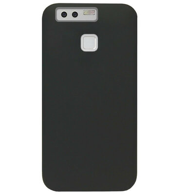 ADEL Siliconen Back Cover Softcase Hoesje voor Huawei P9 Plus - Zwart