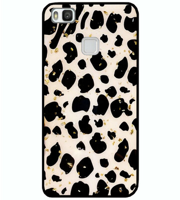 ADEL Siliconen Back Cover Softcase Hoesje voor Huawei P9 Lite - Luipaard Bling Glitter