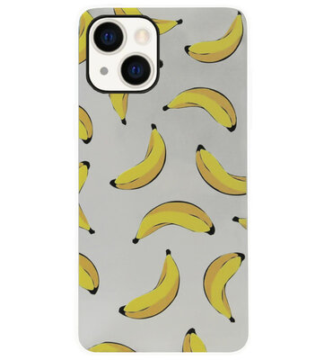 ADEL Siliconen Back Cover Softcase Hoesje voor iPhone 14 - Bananen Geel