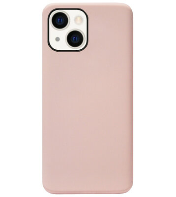 ADEL Premium Siliconen Back Cover Softcase Hoesje voor iPhone 14 - Lichtroze