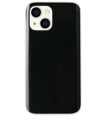 ADEL Siliconen Back Cover Softcase Hoesje voor iPhone 14 - Doorzichtig Transparant