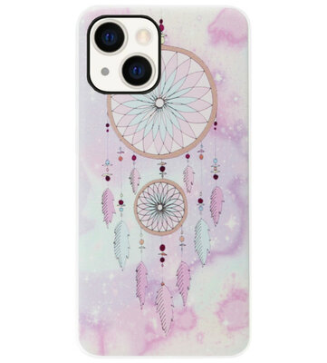 ADEL Siliconen Back Cover Softcase Hoesje voor iPhone 14 Plus - Dromenvanger Kleur