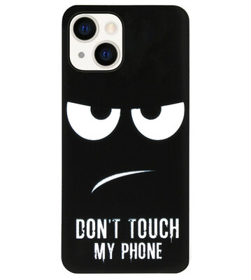 ADEL Siliconen Back Cover Softcase Hoesje voor iPhone 14 Plus - Don't Touch My Phone