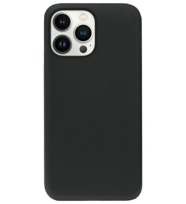 ADEL Tarwe Stro TPU Back Cover Softcase Hoesje voor iPhone 14 Pro Max - Duurzaam Afbreekbaar Milieuvriendelijk Zwart