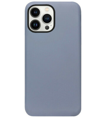 ADEL Premium Siliconen Back Cover Softcase Hoesje voor iPhone 14 Pro Max - Lavendel