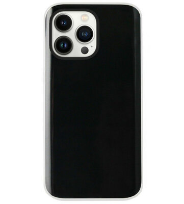 ADEL Siliconen Back Cover Softcase Hoesje voor iPhone 14 Pro Max - Doorzichtig Transparant