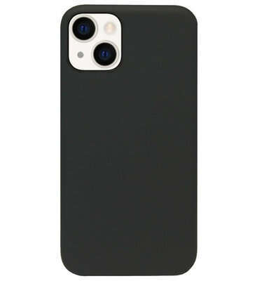 ADEL Siliconen Back Cover Softcase Hoesje voor iPhone 14 Pro Max - Zwart