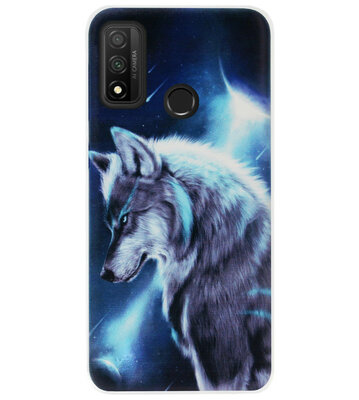 ADEL Siliconen Back Cover Softcase Hoesje voor Huawei P Smart 2020 - Wolf