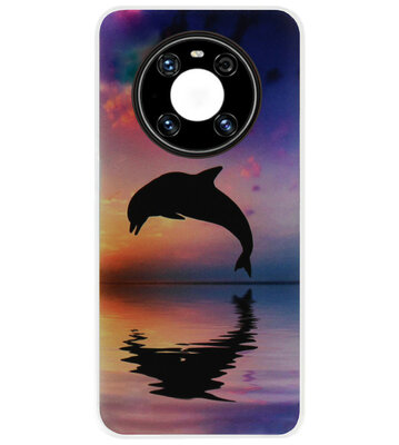 ADEL Kunststof Back Cover Hardcase Hoesje voor Huawei Mate 40 Pro - Dolfijn