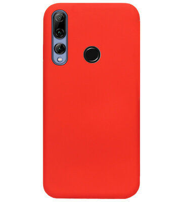 ADEL Siliconen Back Cover Softcase Hoesje voor Huawei P Smart Plus 2019 - Rood