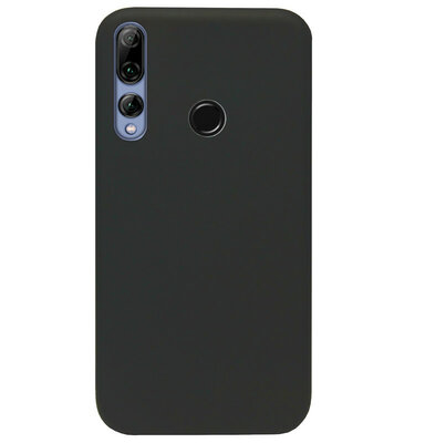 ADEL Siliconen Back Cover Softcase Hoesje voor Huawei P Smart Plus 2019 - Zwart