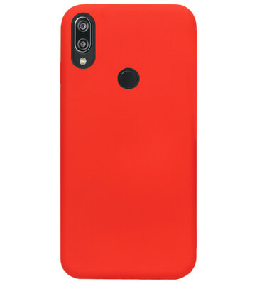 ADEL Siliconen Back Cover Softcase Hoesje voor Huawei P Smart Z - Rood