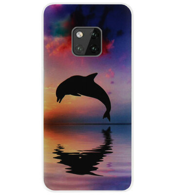 ADEL Kunststof Back Cover Hardcase Hoesje voor Huawei Mate 20 Pro - Dolfijn