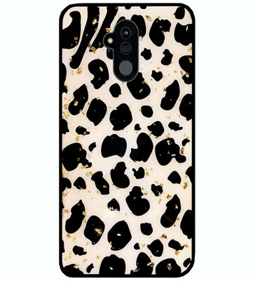 ADEL Siliconen Back Cover Softcase Hoesje voor Huawei Mate 20 Lite - Luipaard Bling Glitter