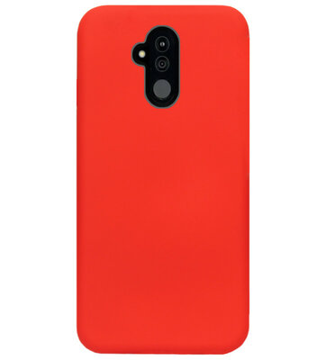 ADEL Siliconen Back Cover Softcase Hoesje voor Huawei Mate 20 Lite - Rood