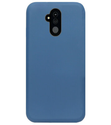 ADEL Premium Siliconen Back Cover Softcase Hoesje voor Huawei Mate 20 Lite - Blauw