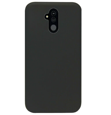 ADEL Siliconen Back Cover Softcase Hoesje voor Huawei Mate 20 Lite - Zwart