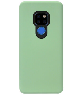 ADEL Premium Siliconen Back Cover Softcase Hoesje voor Huawei Mate 20 - Lichtgroen