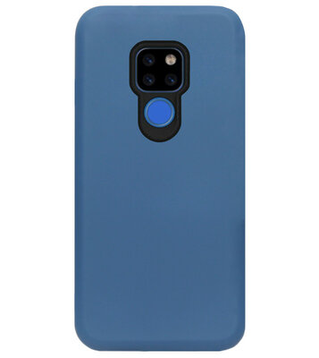ADEL Premium Siliconen Back Cover Softcase Hoesje voor Huawei Mate 20 - Blauw