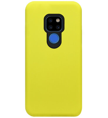 ADEL Siliconen Back Cover Softcase Hoesje voor Huawei Mate 20 - Geel