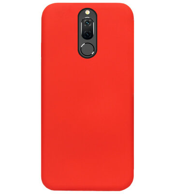 ADEL Siliconen Back Cover Softcase Hoesje voor Huawei Mate 10 Lite - Rood