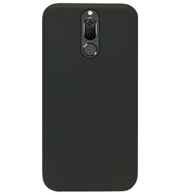 ADEL Siliconen Back Cover Softcase Hoesje voor Huawei Mate 10 Lite - Zwart
