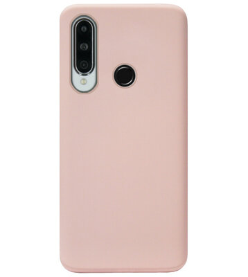 ADEL Premium Siliconen Back Cover Softcase Hoesje voor Huawei Y6p - Lichtroze