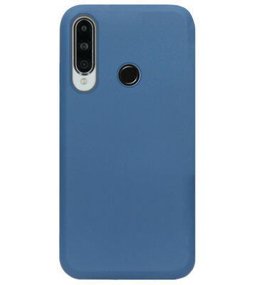 ADEL Premium Siliconen Back Cover Softcase Hoesje voor Huawei Y6p - Blauw