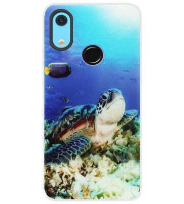 ADEL Siliconen Back Cover Softcase Hoesje voor Huawei Y6 (2019) - Schildpad