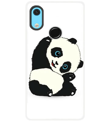ADEL Siliconen Back Cover Softcase Hoesje voor Huawei Y6 (2019) - Panda Liggend
