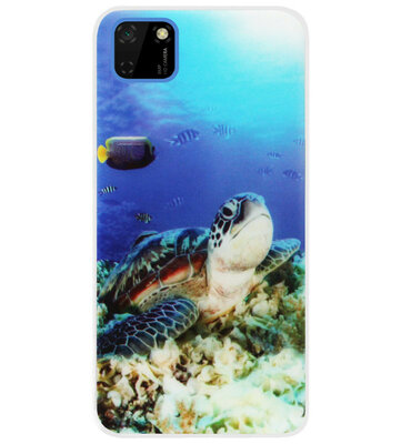 ADEL Siliconen Back Cover Softcase Hoesje voor Huawei Y5p - Schildpad