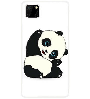 ADEL Siliconen Back Cover Softcase Hoesje voor Huawei Y5p - Panda Liggend