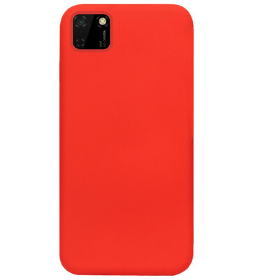 ADEL Siliconen Back Cover Softcase Hoesje voor Huawei Y5p - Rood