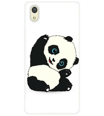 ADEL Siliconen Back Cover Softcase Hoesje voor Huawei Y5 (2019) - Panda Liggend