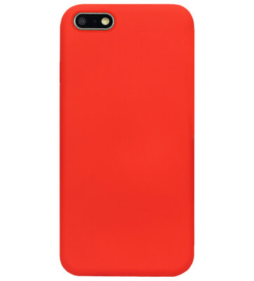 ADEL Siliconen Back Cover Softcase Hoesje voor Huawei Y5 (2018) - Rood
