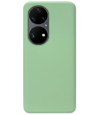 ADEL Premium Siliconen Back Cover Softcase Hoesje voor Huawei P50 - Lichtgroen