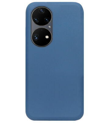 ADEL Premium Siliconen Back Cover Softcase Hoesje voor Huawei P50 - Blauw