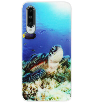 ADEL Siliconen Back Cover Softcase Hoesje voor Y9s/ Huawei P Smart Pro - Schildpad