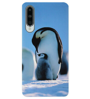 ADEL Siliconen Back Cover Softcase Hoesje voor Y9s/ Huawei P Smart Pro - Pinguin Blauw