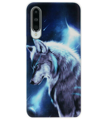 ADEL Siliconen Back Cover Softcase Hoesje voor Y9s/ Huawei P Smart Pro - Wolf