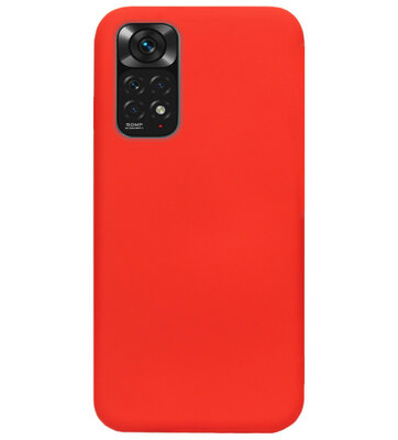 ADEL Siliconen Back Cover Softcase Hoesje voor Xiaomi Redmi Note 11 Pro - Rood