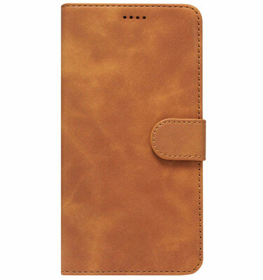 LC.IMEEKE Kunstleren Book Case Portemonnee Pasjes Hoesje voor Xiaomi Redmi Note 10 (4G)/ 10s - Bruin