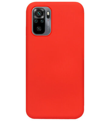 ADEL Siliconen Back Cover Softcase Hoesje voor Xiaomi Redmi Note 10 (4G)/ 10s - Rood
