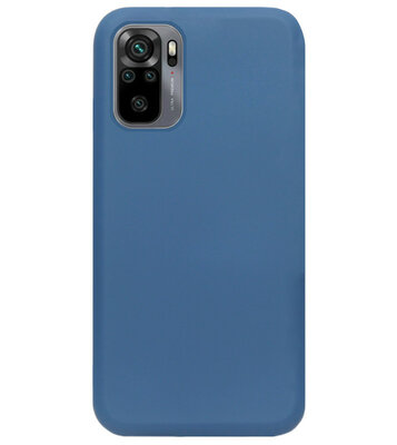 ADEL Premium Siliconen Back Cover Softcase Hoesje voor Xiaomi Redmi Note 10 (4G)/ 10s - Blauw