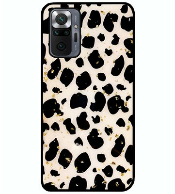 ADEL Siliconen Back Cover Softcase Hoesje voor Xiaomi Redmi Note 10 Pro - Luipaard Bling Glitter