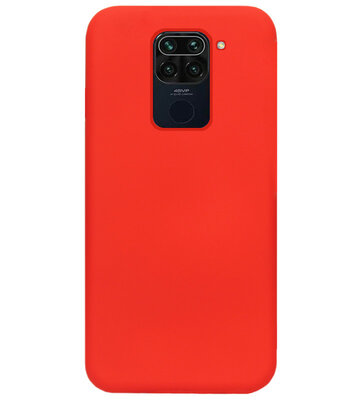 ADEL Siliconen Back Cover Softcase Hoesje voor Xiaomi Redmi Note 9 - Rood