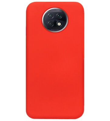 ADEL Siliconen Back Cover Softcase Hoesje voor Xiaomi Redmi Note 9T (5G) - Rood