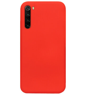 ADEL Siliconen Back Cover Softcase Hoesje voor Xiaomi Redmi Note 8 (2021/ 2019) - Rood